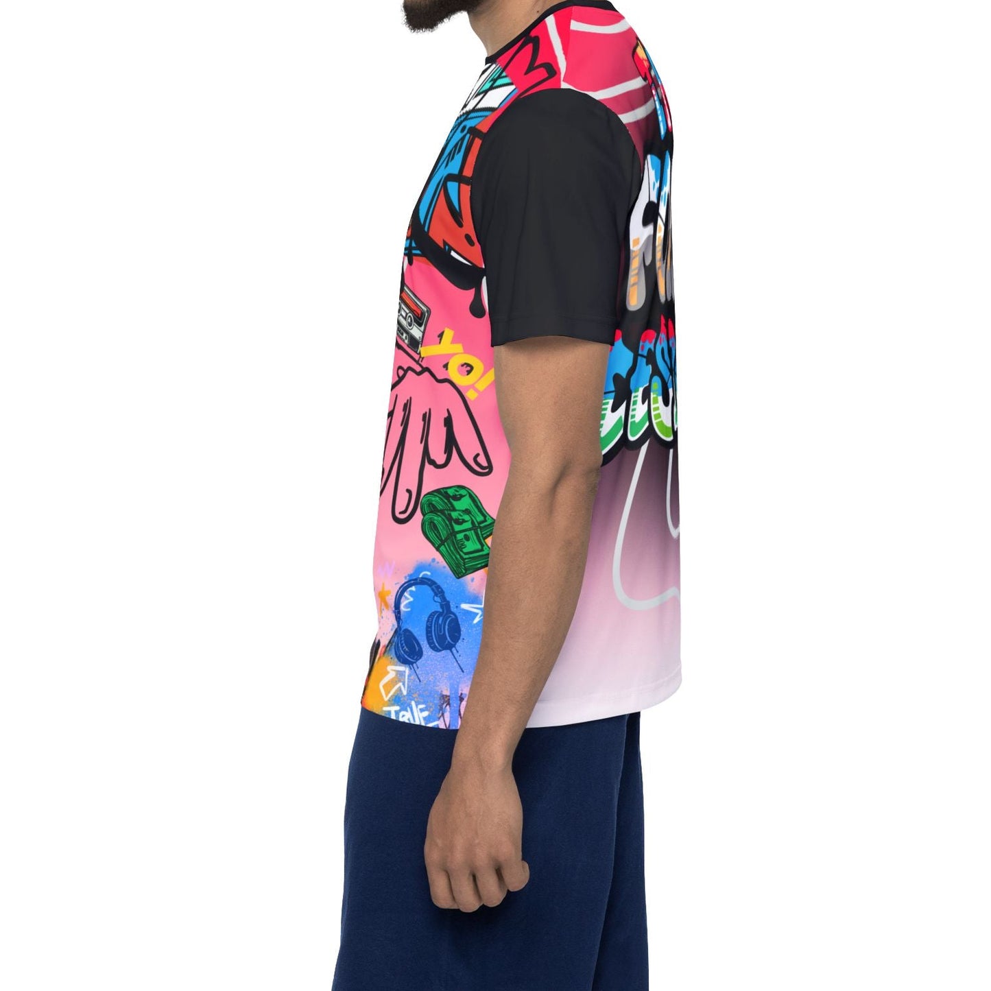 Graffiti Streetwear Sports Jersey — Urban Art AOP Tee