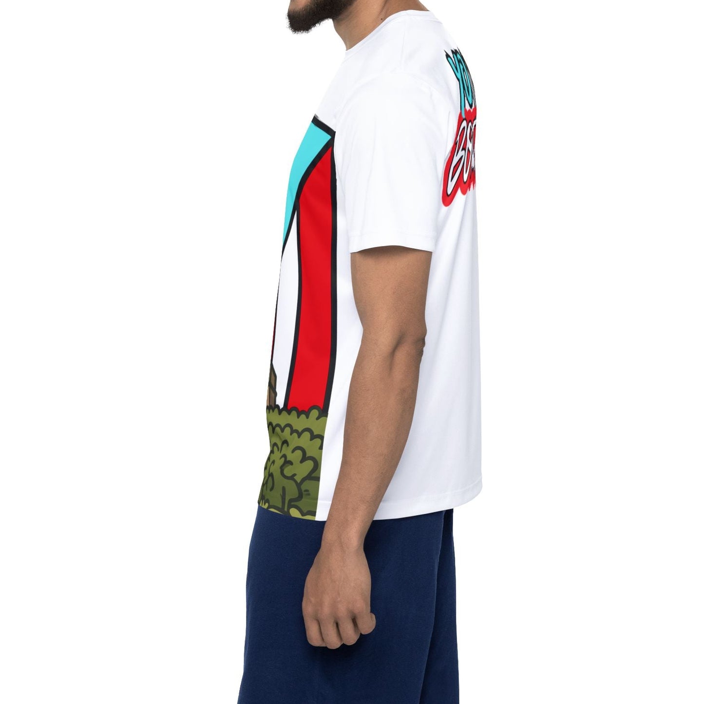 Aaaa-Puerto Rico Flag Castle Men's Sports Jersey — All-Over Print