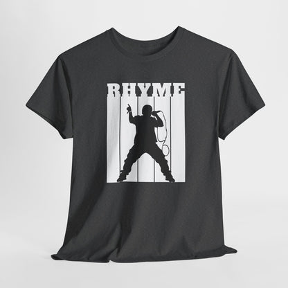 Rhyme,Urban Music Lover Tee, Casual Hip Hop Style Shirt, Rhyme Graphic T-Shirt, Cool Gift for Musicians, Streetwear Fashion