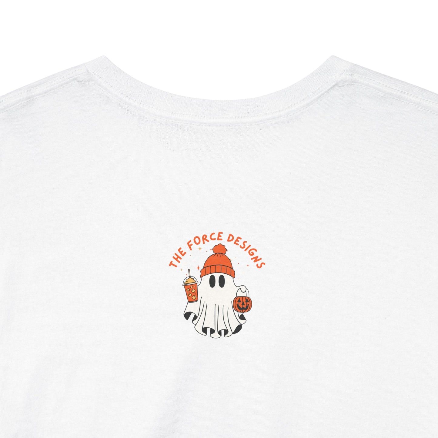 Halloween Ghost Unisex Heavy Cotton Tee, Spooky T-Shirt, Fall Fashion, October Vibes, Graphic Tee, Halloween Apparel, Ghost Design
