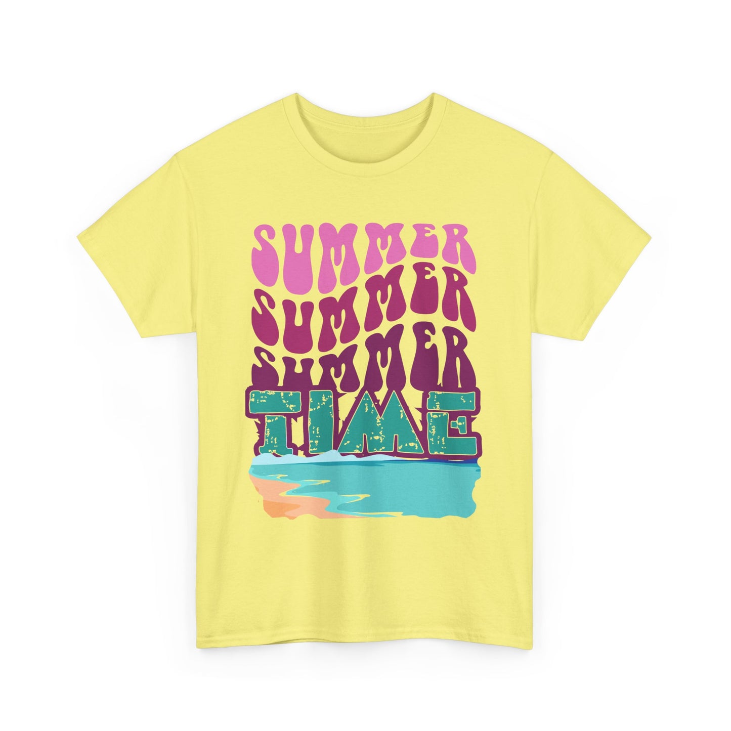 Retro Summer Vibes Unisex Heavy Cotton Tee