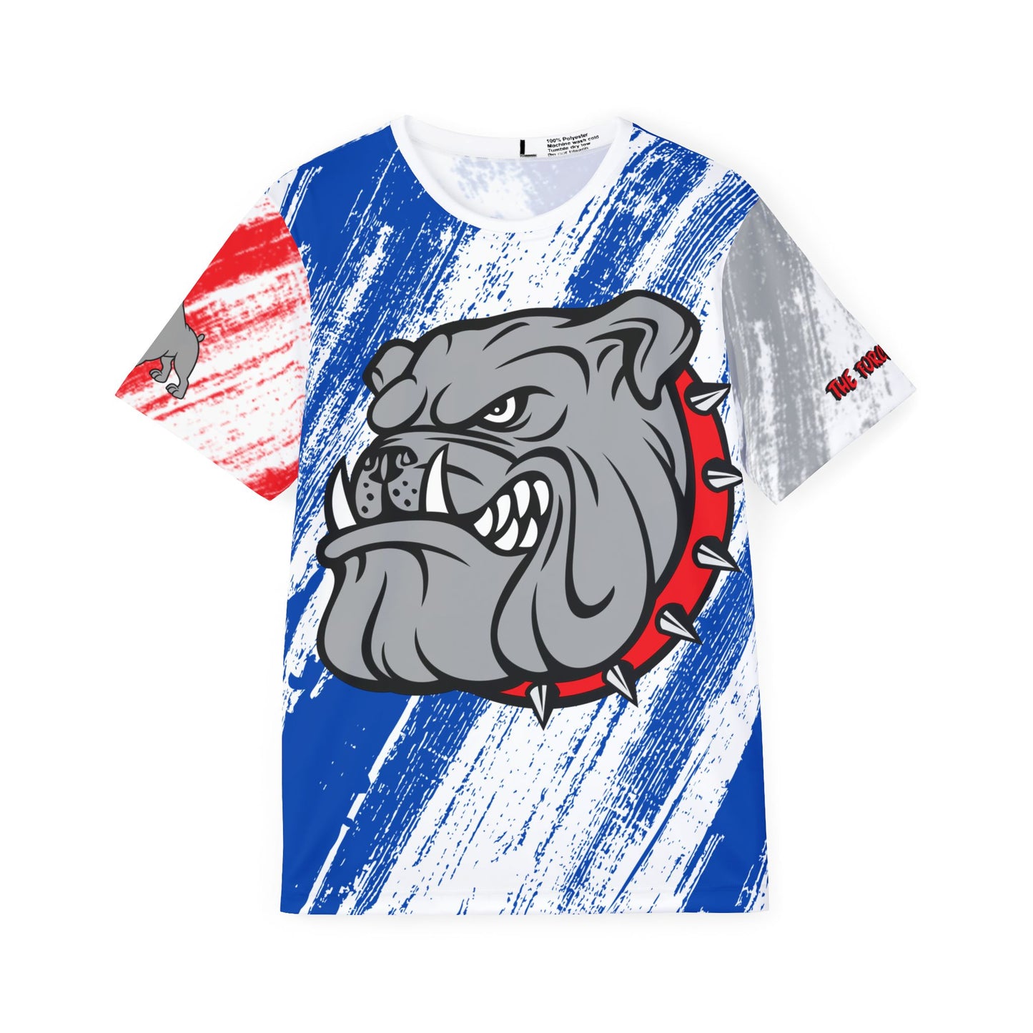 90s modern Vibrant Men's Sports Jersey - Bulldog Design by