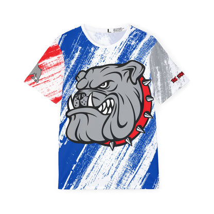 90s modern Vibrant Men's Sports Jersey - Bulldog Design by