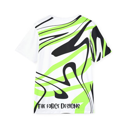 Men's Racing Jersey — Neon Green Sports Car Graphic All-Over Print