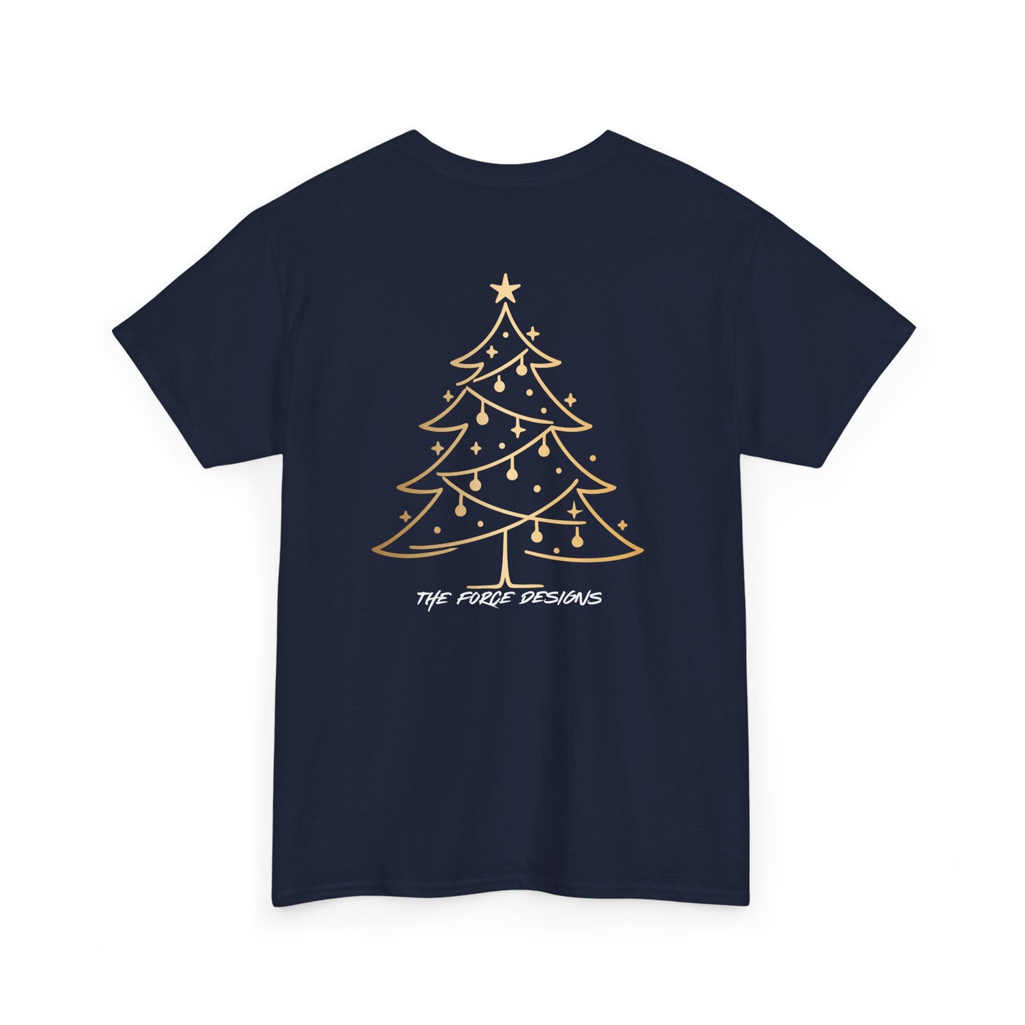 Feliz Navidad Tee — Gold Ornament Christmas Shirt