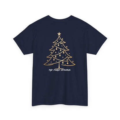 Feliz Navidad Tee — Gold Ornament Christmas Shirt