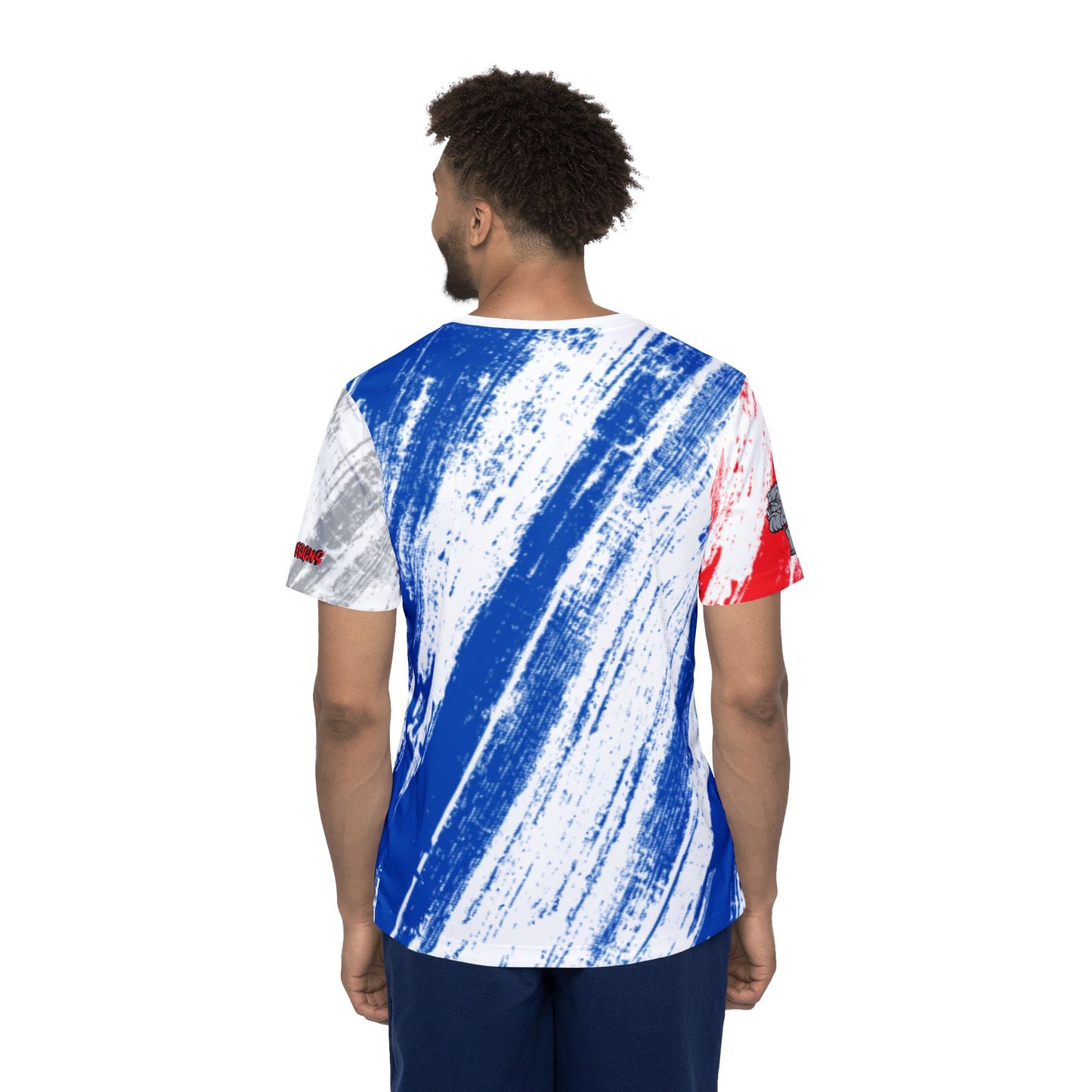 90s modern Vibrant Men's Sports Jersey - Bulldog Design by