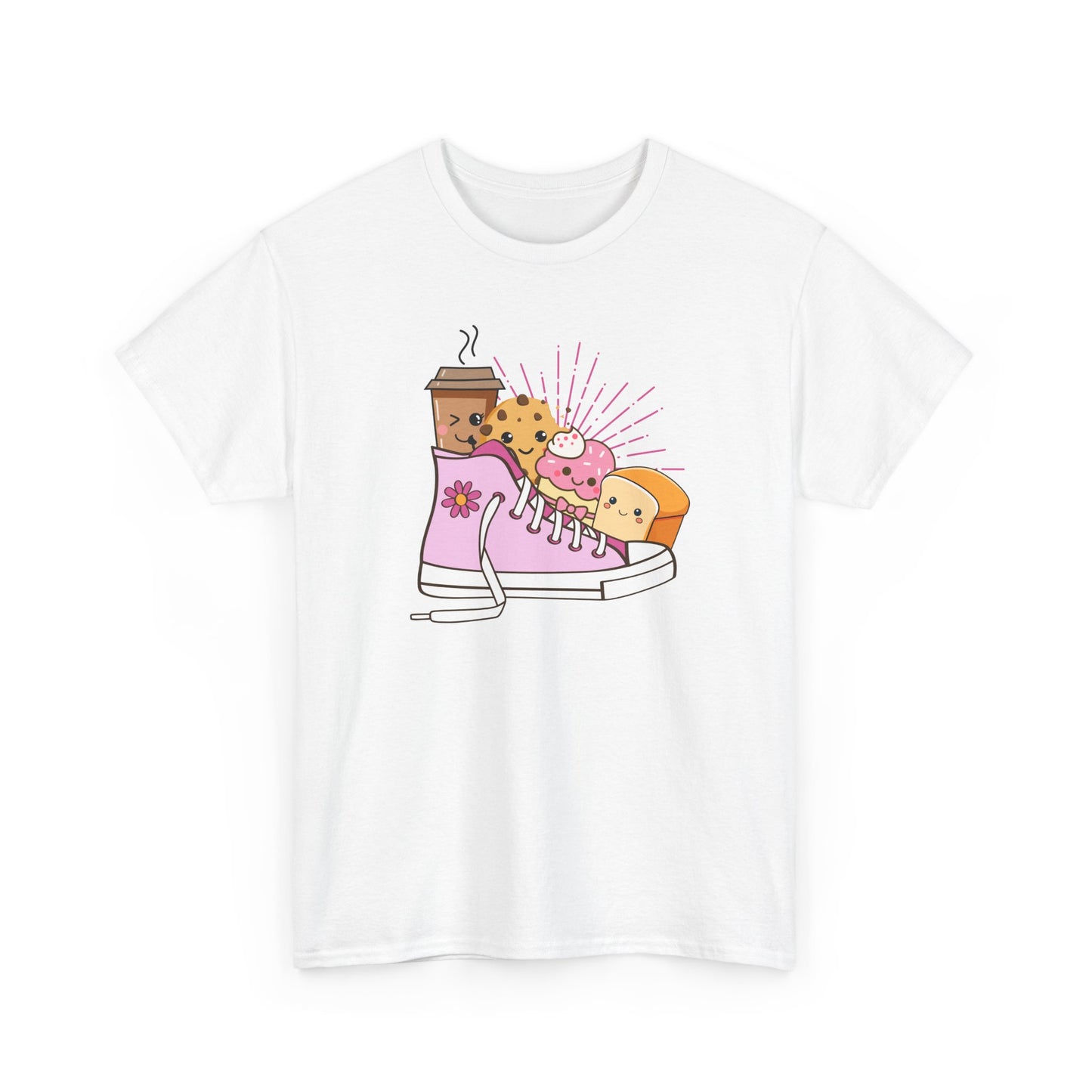 Cute Dessert-Themed Unisex Tee, Funny T-Shirt, Sweet Treats Shirt, Foodie Gift, Coffee Lover's Apparel