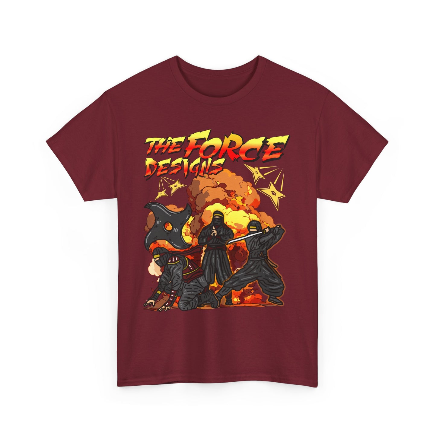 TFD Ninja Graphic Tee - Unisex Heavy Cotton T-Shirt, Sci-Fi Fan Merch, Battle Inspired Apparel, Unique Gift for Gamers & Collectors