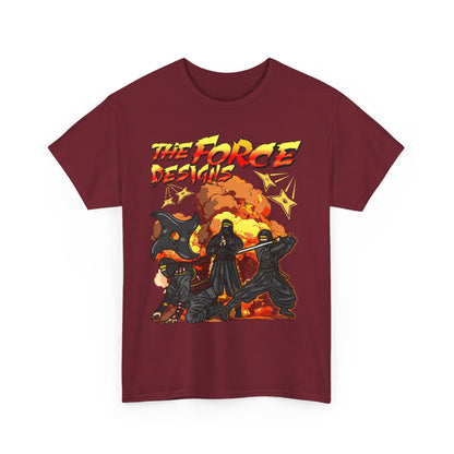 TFD Ninja Graphic Tee - Unisex Heavy Cotton T-Shirt, Sci-Fi Fan Merch, Battle Inspired Apparel, Unique Gift for Gamers & Collectors