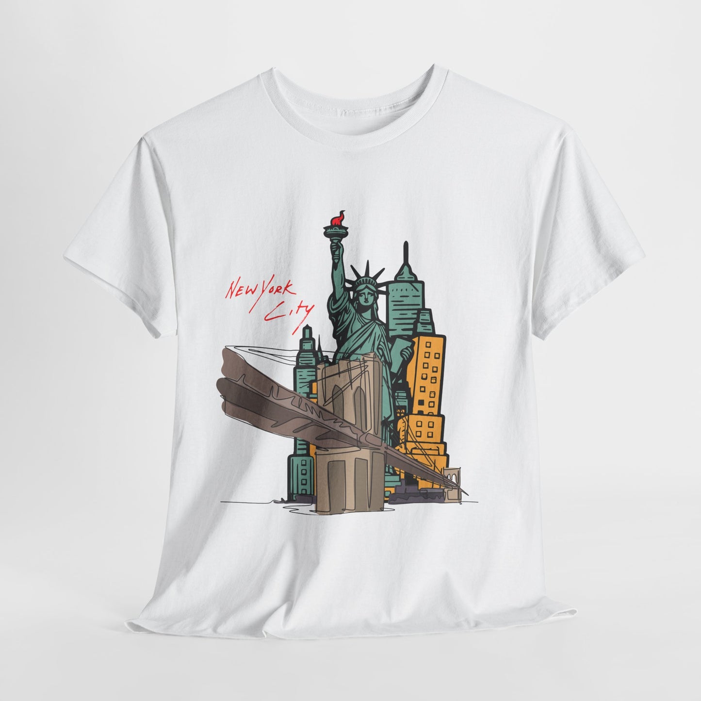 New York City Graphic Unisex Heavy Cotton Tee - Urban Style T-Shirt