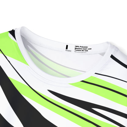 Men's Racing Jersey — Neon Green Sports Car Graphic All-Over Print