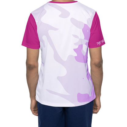 Pink Camo Men's Sports Jersey — All-Over Print Athletic Tee