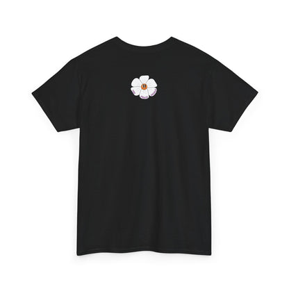Floral Heart,Graphic Tee, Trendy Unisex Cotton Shirt, Soft Everyday Wear, Perfect for Casual Outings, Gifts for Garden Lovers