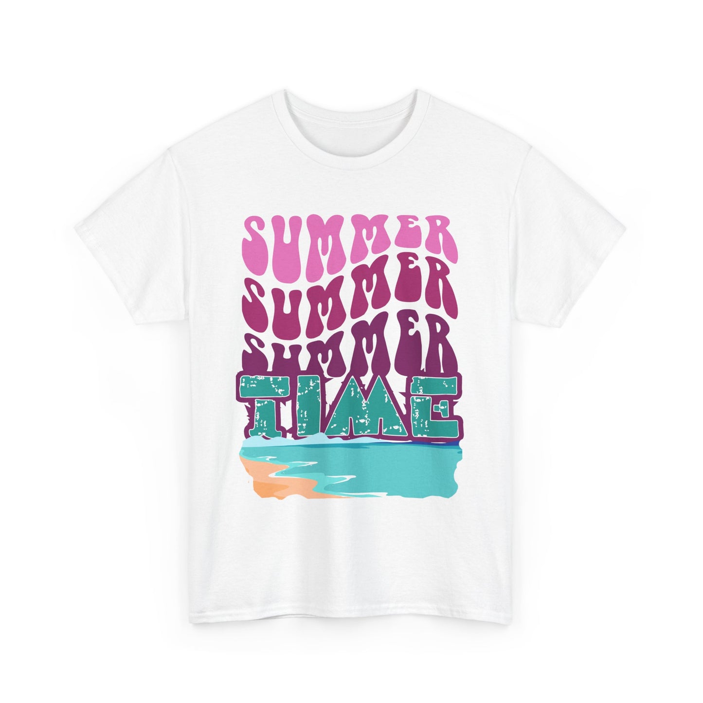 Retro Summer Vibes Unisex Heavy Cotton Tee