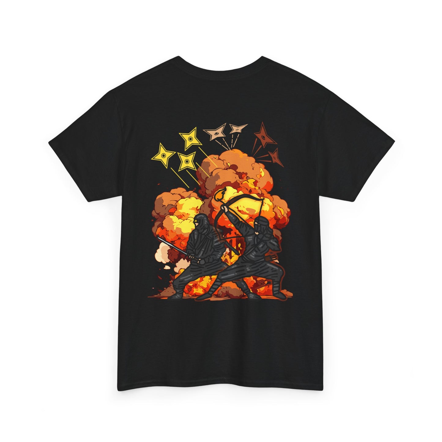 TFD Ninja Graphic Tee - Unisex Heavy Cotton T-Shirt, Sci-Fi Fan Merch, Battle Inspired Apparel, Unique Gift for Gamers & Collectors