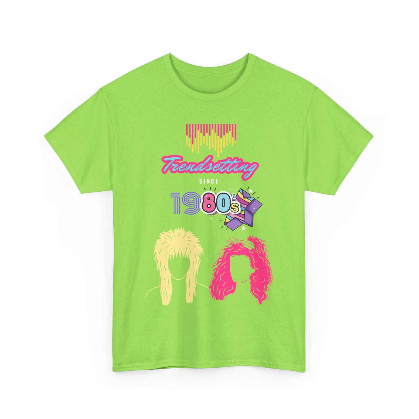 Retro 1980s Unisex Heavy Cotton Tee - Trendsetting Graphic Shirt