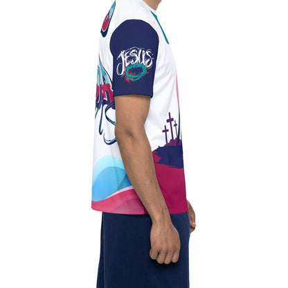 AA1,Died 4 Our Sins Graphic Jersey — "Died 4 Your Sins" All-Over Print