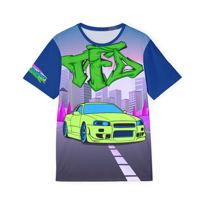 Neon Drift Racing Jersey — Retro Street Car Graphic Sports Tee