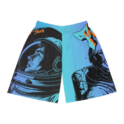 Astronaut Graphic Basketball Shorts — 'Beyond Lightyears' AOP
