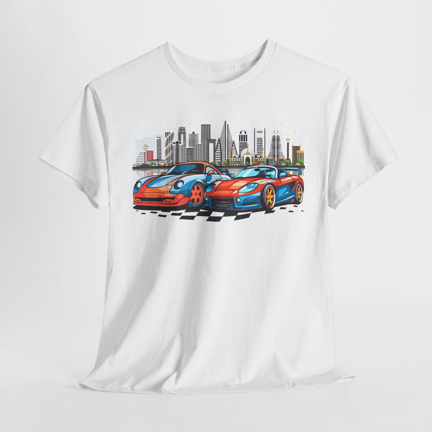 Urban Racing Tee for Car Enthusiasts, Street Art Apparel, Cool T-Shirt for Summer, Gift for Drivers