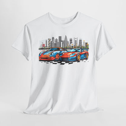 Urban Racing Tee for Car Enthusiasts, Street Art Apparel, Cool T-Shirt for Summer, Gift for Drivers