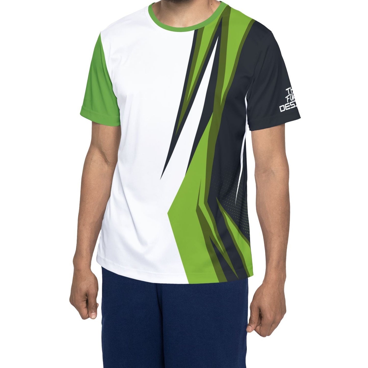 Men's Green Black Athletic Jersey — Performance Sports Tee