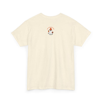 Halloween Ghost Unisex Heavy Cotton Tee, Spooky T-Shirt, Fall Fashion, October Vibes, Graphic Tee, Halloween Apparel, Ghost Design