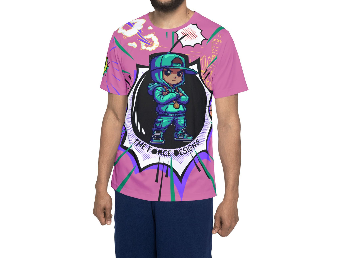 Street Global,Sports Jersey — 'The Force Designs' Urban Cartoon Print