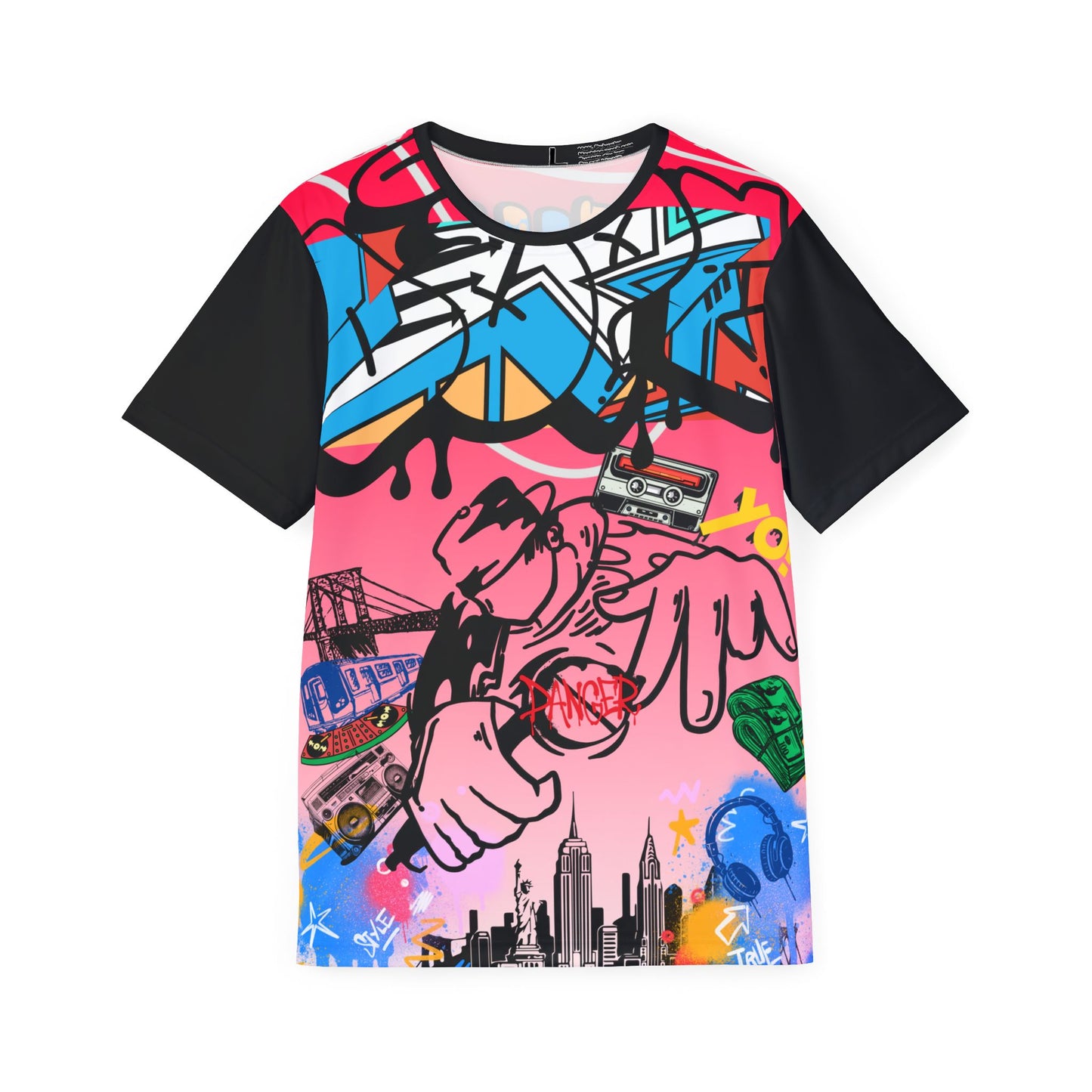 Graffiti Streetwear Sports Jersey — Urban Art AOP Tee