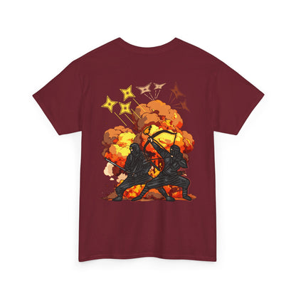 TFD Ninja Graphic Tee - Unisex Heavy Cotton T-Shirt, Sci-Fi Fan Merch, Battle Inspired Apparel, Unique Gift for Gamers & Collectors