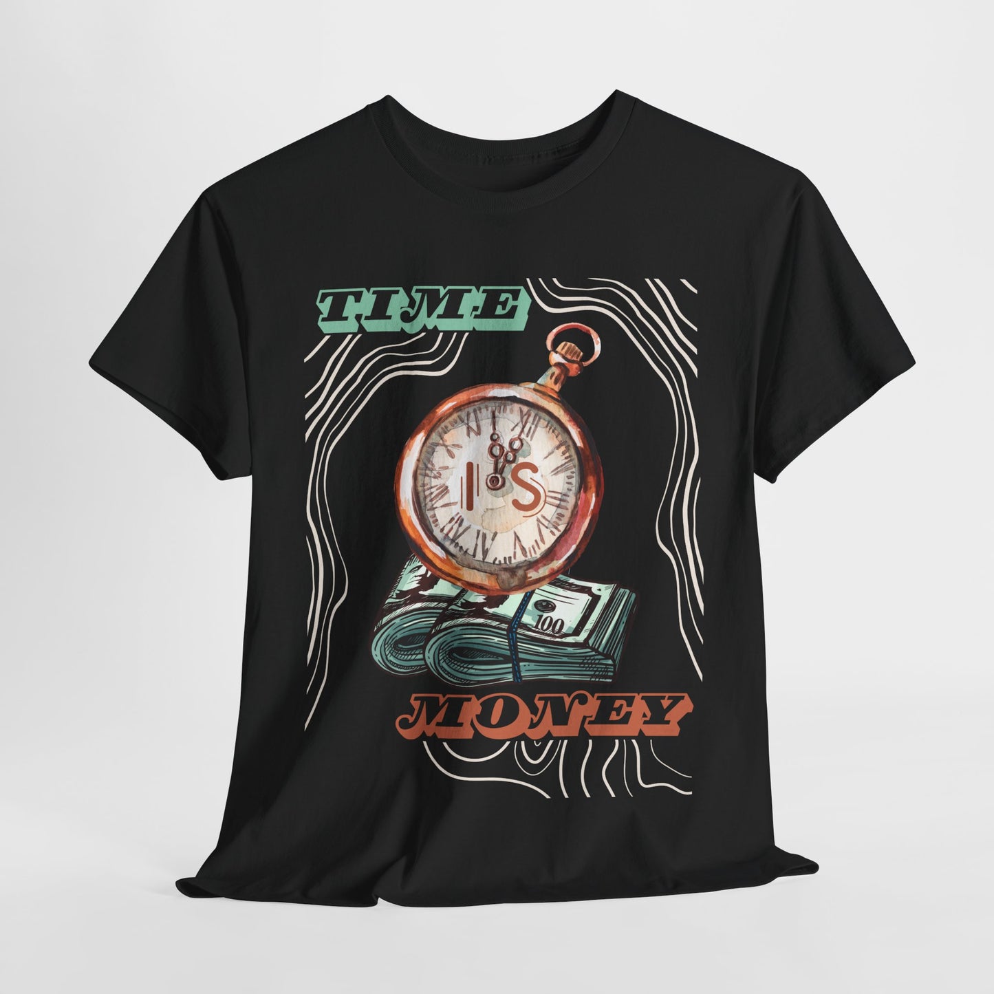 Time is Money Graphic Tee - Unisex Heavy Cotton Shirt