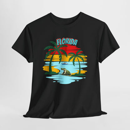 Florida Paradise Unisex Heavy Cotton Tee - Summer Vibes T-Shirt