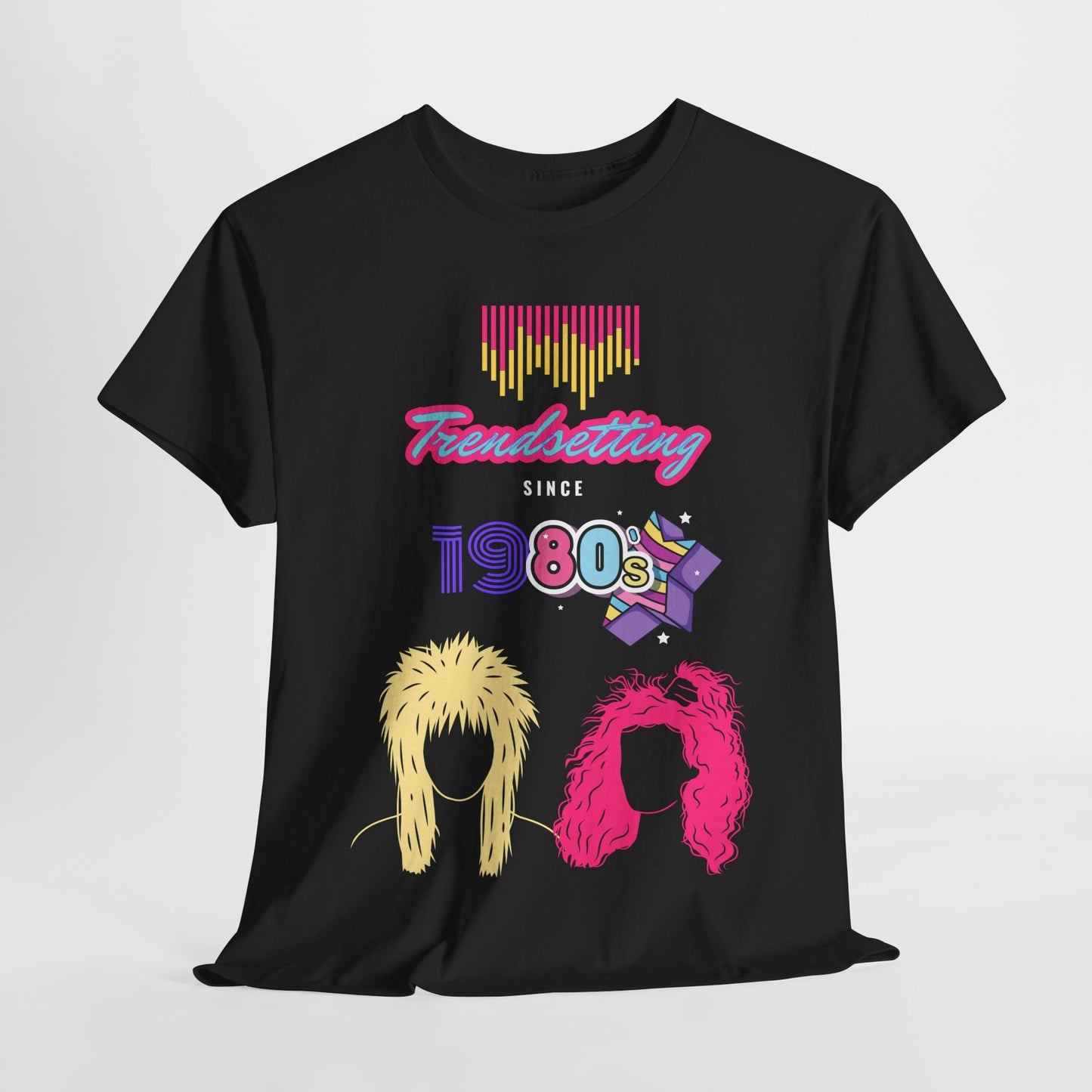 Retro 1980s Unisex Heavy Cotton Tee - Trendsetting Graphic Shirt