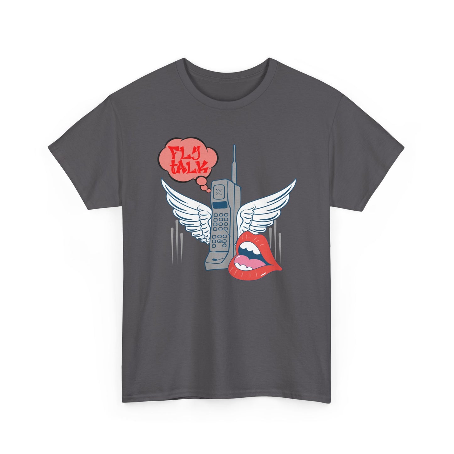 Retro Winged Phone Graphic Tee | Casual Vintage Style, Perfect Gift for Music Lovers, Trendy Outfit, Unique T-Shirt