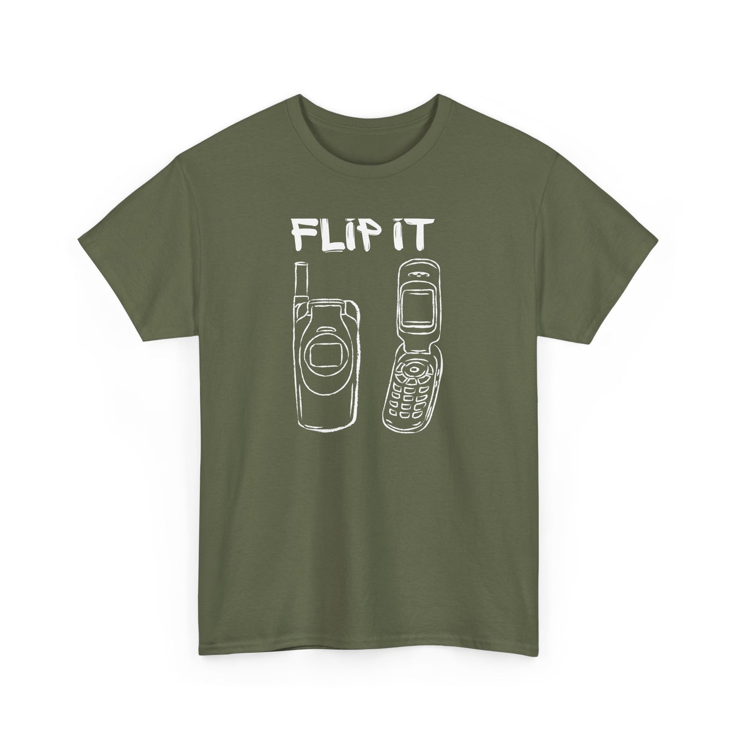 Flip it,The Force Designs,flip phone shirt,fashion tee,vintage,quote shirt,Unisex Jersey Short Sleeve Tee
