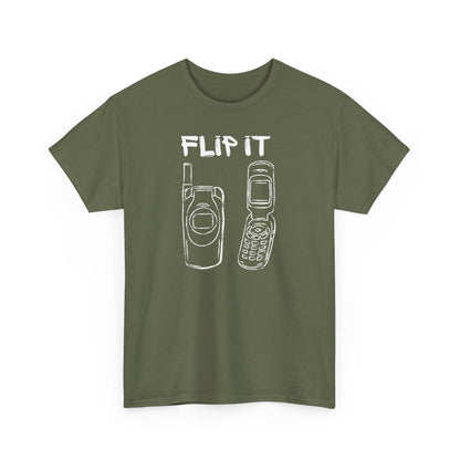 Flip it,The Force Designs,flip phone shirt,fashion tee,vintage,quote shirt,Unisex Jersey Short Sleeve Tee