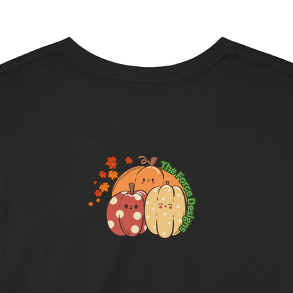 Hello Fall-Themed Unisex Heavy Cotton Tee, Seasonal T-Shirt, Autumn Apparel, Perfect for Harvest Celebrations, Cozy Casual Wear, Hello Fall Design