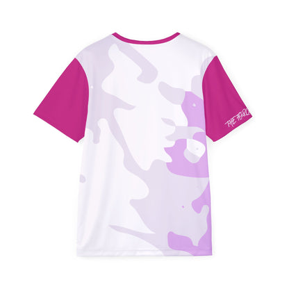 Pink Camo Men's Sports Jersey — All-Over Print Athletic Tee