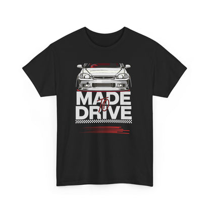 Made to Drive Unisex Heavy Cotton Tee | Perfect for Car Enthusiasts & Racing Fans
