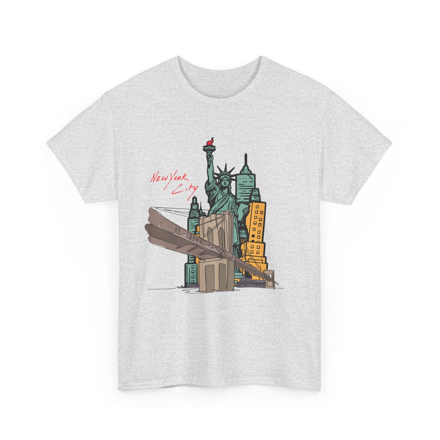 New York City Graphic Unisex Heavy Cotton Tee - Urban Style T-Shirt
