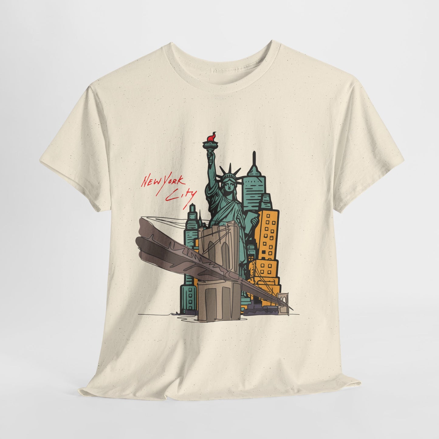 New York City Graphic Unisex Heavy Cotton Tee - Urban Style T-Shirt