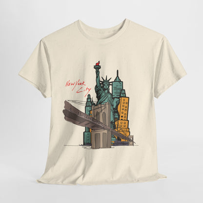 New York City Graphic Unisex Heavy Cotton Tee - Urban Style T-Shirt
