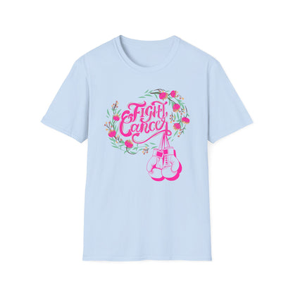 Aaaaaaa Fight Cancer T-Shirt — Breast Cancer Awareness Floral Tee