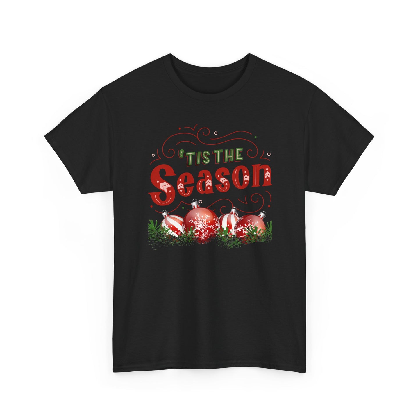Christmas Ornaments Unisex Heavy Cotton Tee - 'Tis the Season