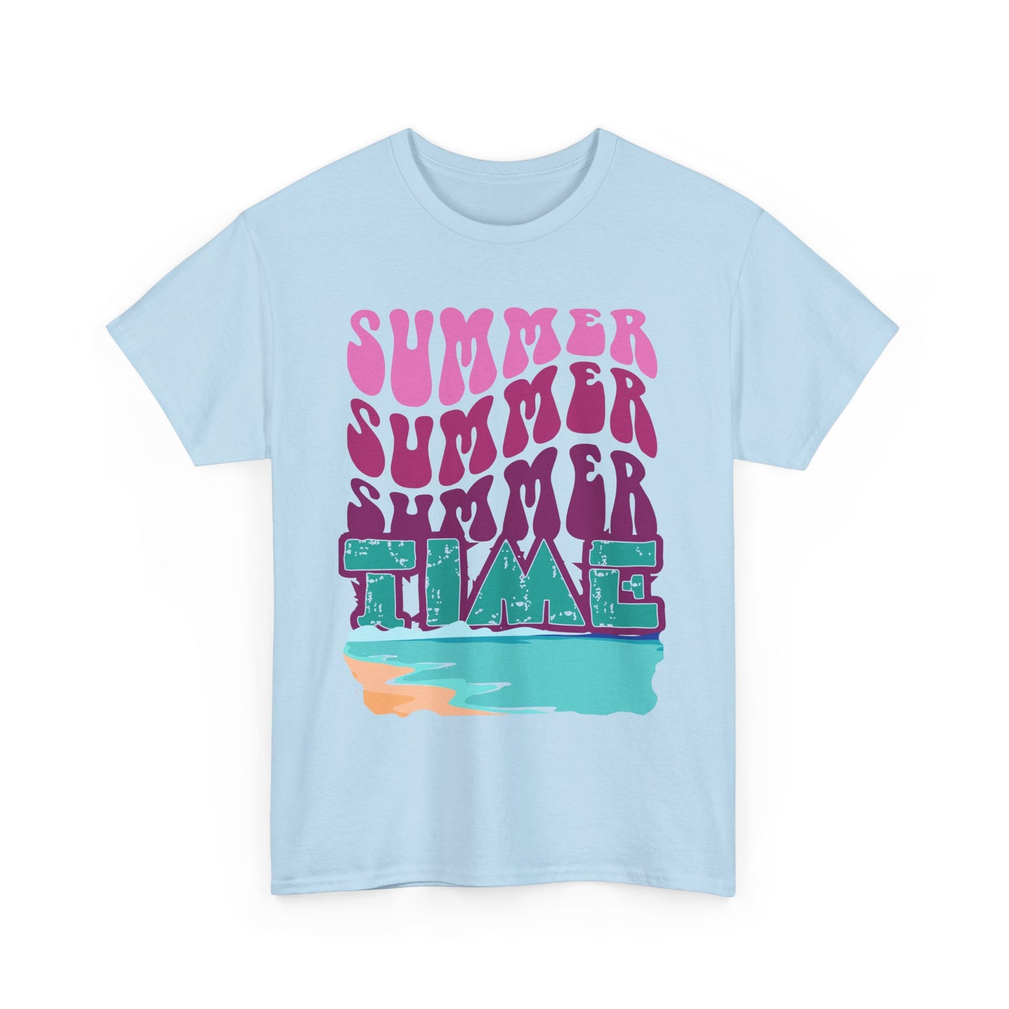 Retro Summer Vibes Unisex Heavy Cotton Tee