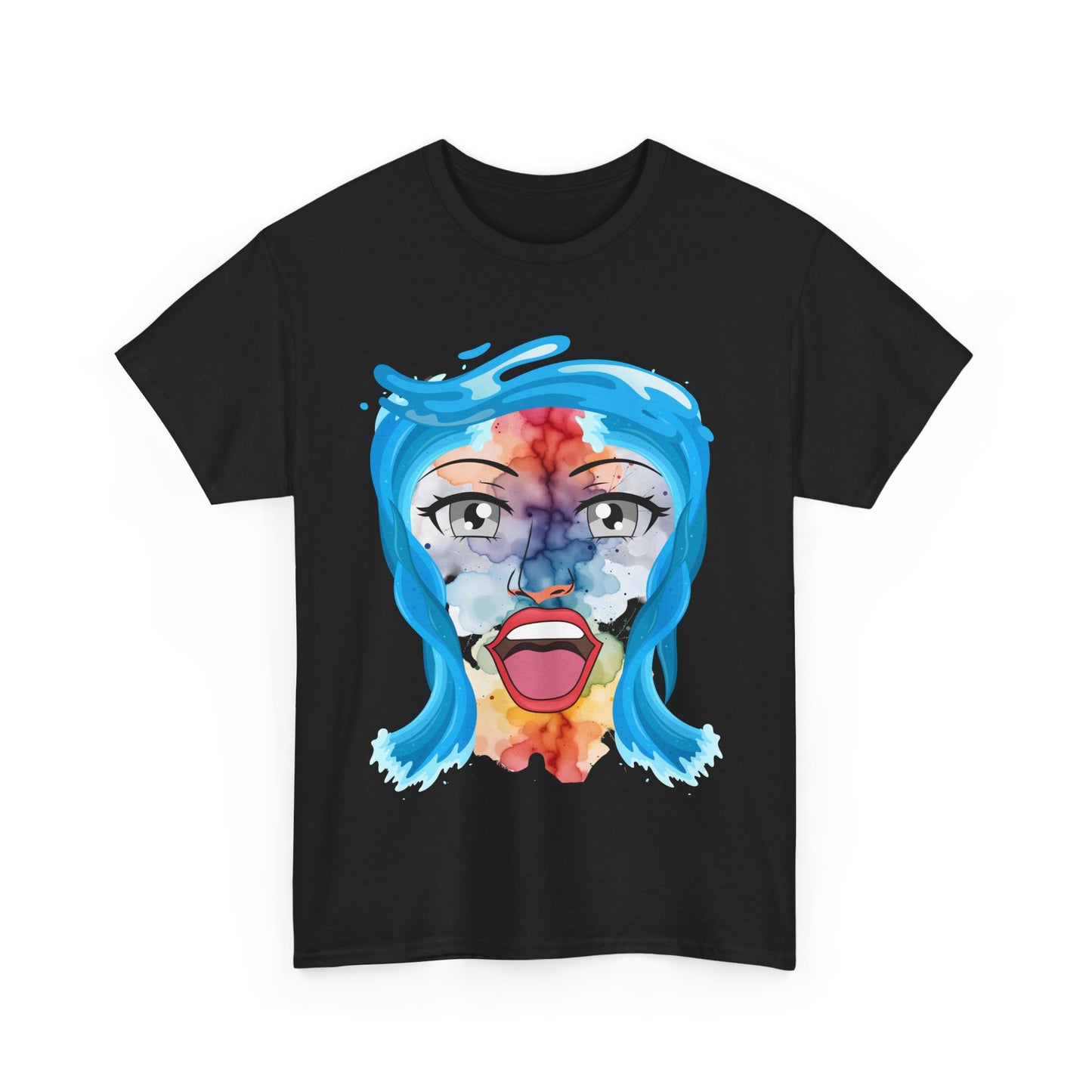 Abstract Wave, Unisex Heavy Cotton Tee | Unique Graphic Tee, Artist Shirt, Creative Gift, Trendy Fashion, Casual Wear