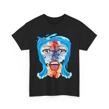 Abstract Wave, Unisex Heavy Cotton Tee | Unique Graphic Tee, Artist Shirt, Creative Gift, Trendy Fashion, Casual Wear