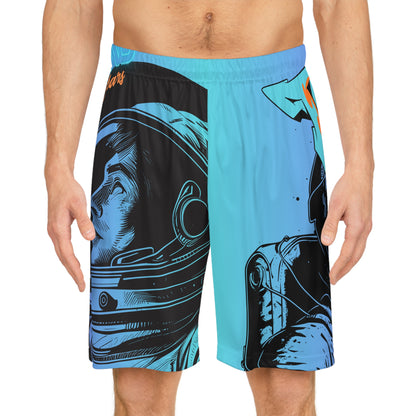 Astronaut Graphic Basketball Shorts — 'Beyond Lightyears' AOP