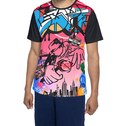Graffiti Streetwear Sports Jersey — Urban Art AOP Tee
